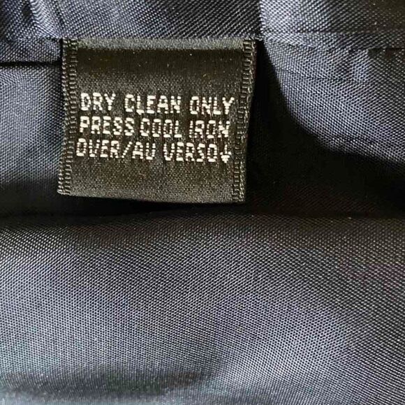 Ellen Tracy Dark blue pencil skirt, embossed on fabric size 4P - Picture 3 of 10